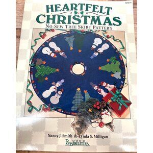 Heartfelt Christmas No-Sew Tree Skirt Pattern Craft Design